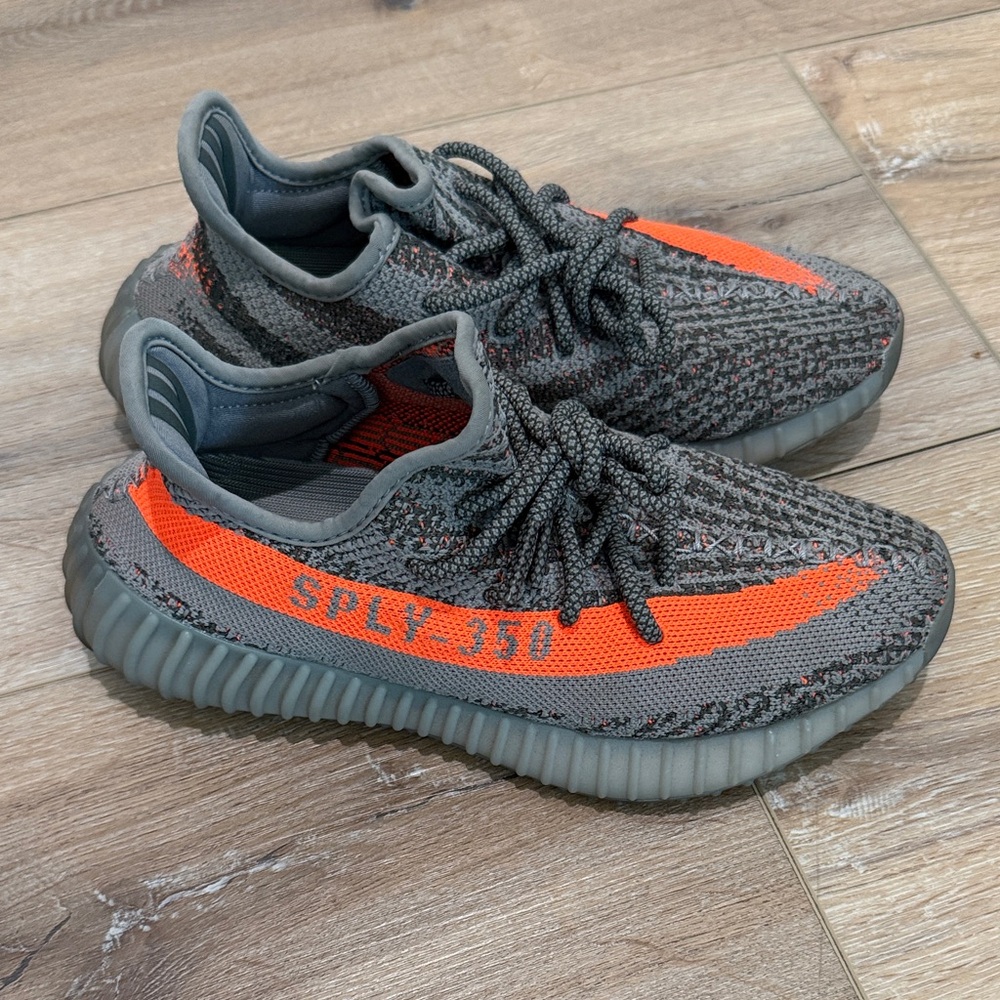 Women's Yeezy Boost 350 V2 in Gray and Orange